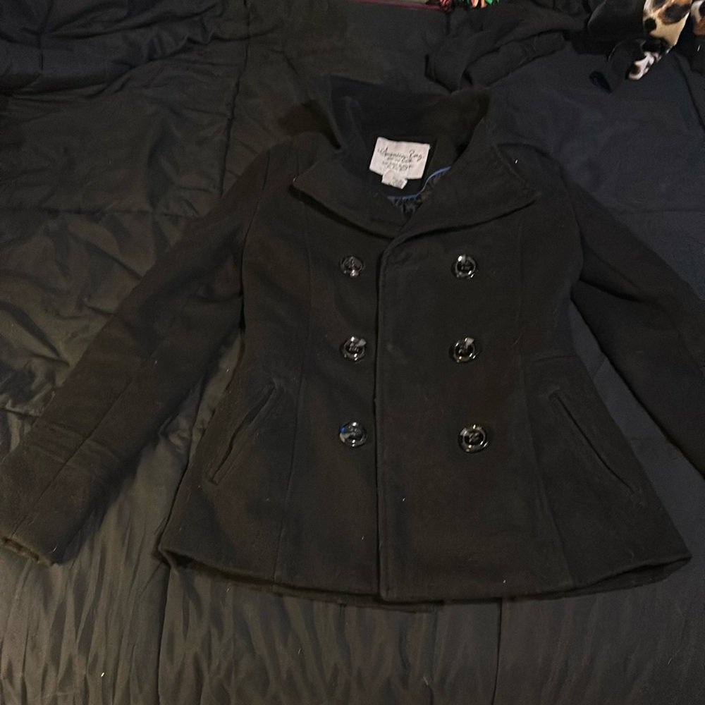 Beautiful black pea coat